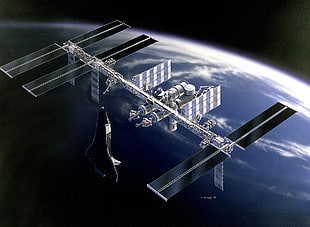 outer space satellite
